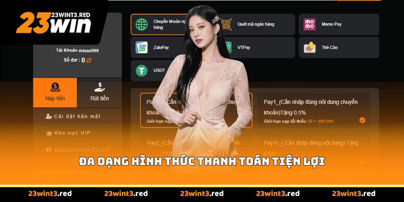 Đa dạng hình thức thanh toán tiện lợi