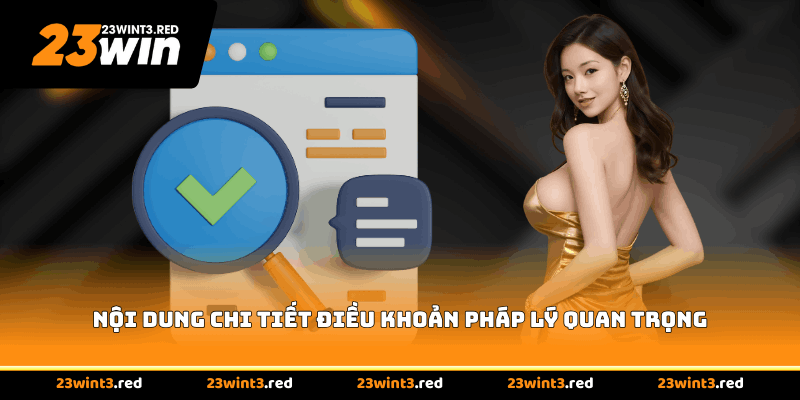 Nội dung chi tiết điều khoản pháp lý quan trọng